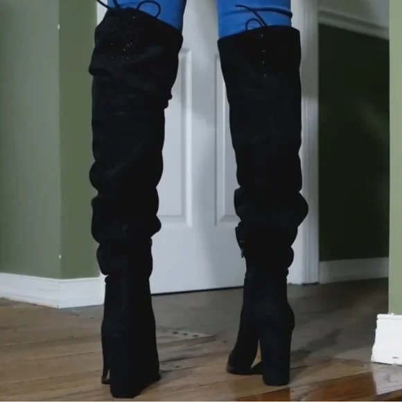 Vince Camuto suede over the knee boots - Picture 2 of 3